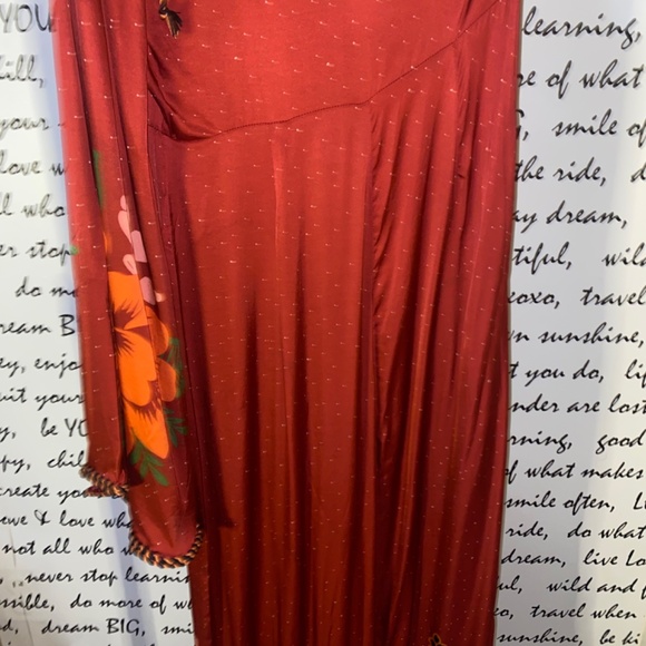 FARM RIO X ANTHROPOLOGIE ONE-SHOULDER PRINTED SATIN JUMPSUIT - Picture 13 of 14